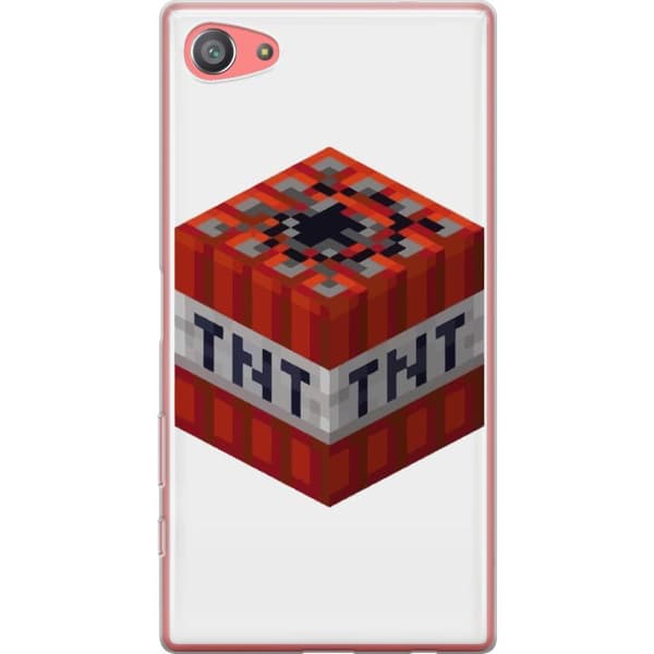 Sony Xperia Z5 Compact Läpinäkyvä kuori Minecraft TNT