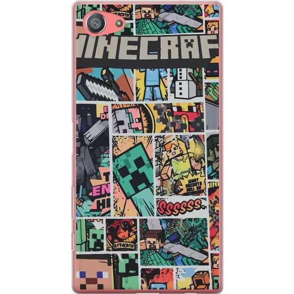 Sony Xperia Z5 Compact Gennemsigtig cover Minecraft Kunst