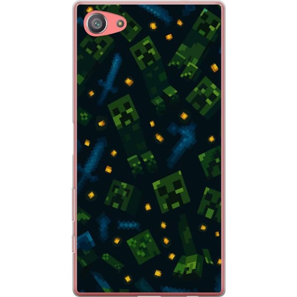 Sony Xperia Z5 Compact Genomskinligt Skal Minecraft Dungeons Mob