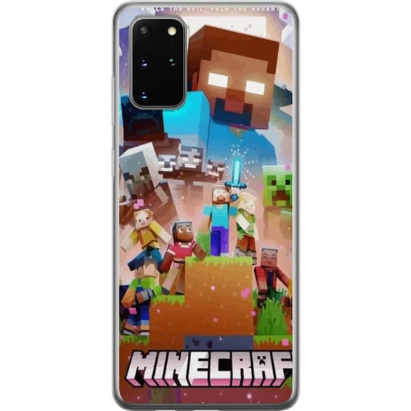 Samsung Galaxy S20+ Gennemsigtig cover Minecraft
