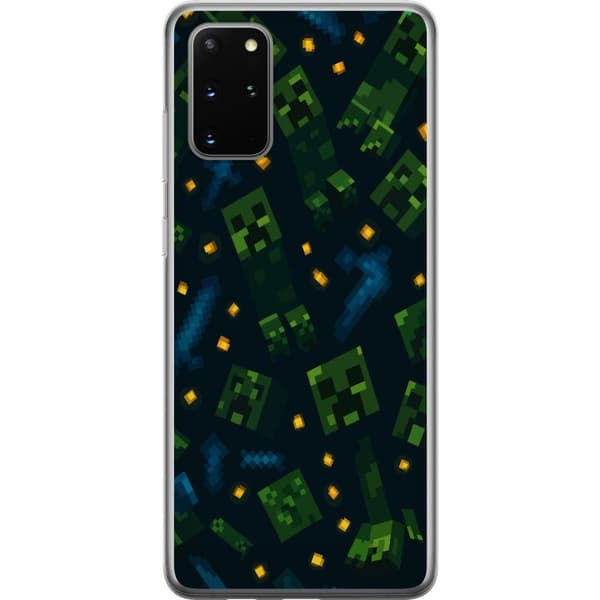 Samsung Galaxy S20+ Läpinäkyvä kuori Minecraft Dungeons Mob