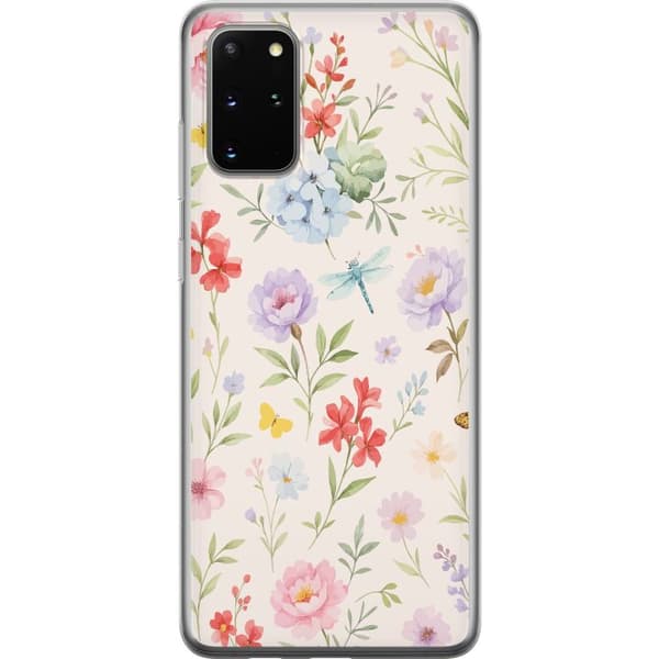 Samsung Galaxy S20+ Läpinäkyvä kuori Kukat