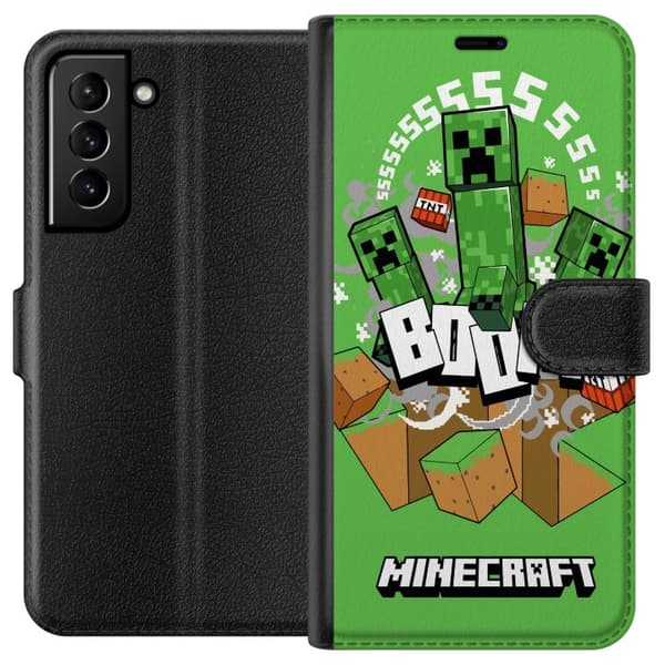 Samsung Galaxy S21+ 5G Plånboksfodral Minecraft Boom