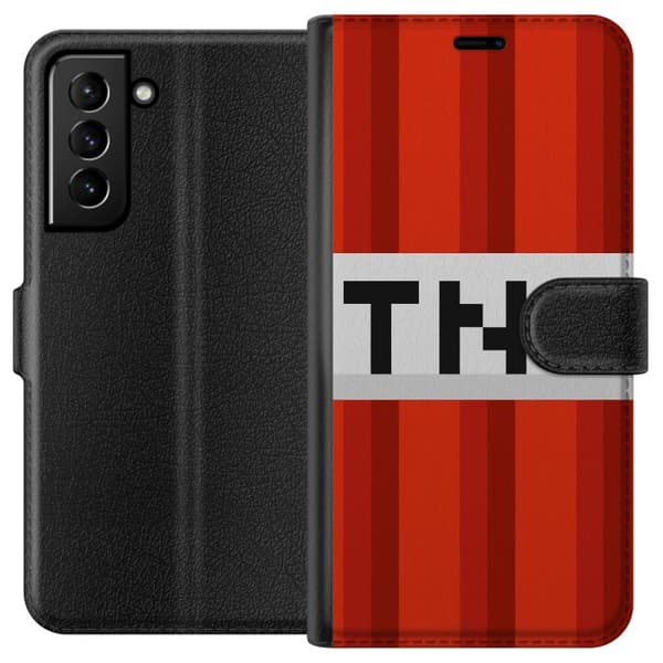 Samsung Galaxy S21+ 5G Plånboksfodral Minecraft TNT