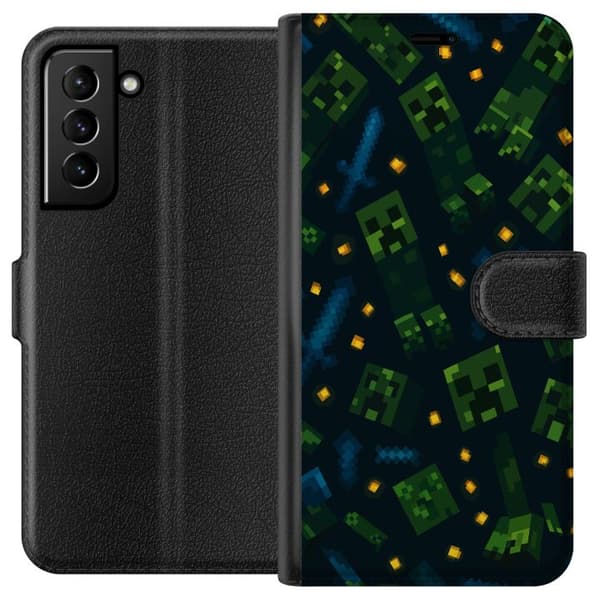 Samsung Galaxy S21+ 5G Plånboksfodral Minecraft Dungeons Mob