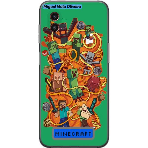 Samsung Galaxy Xcover6 Pro Genomskinligt Skal Minecraft