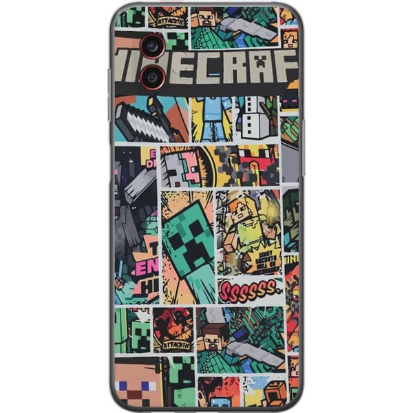 Samsung Galaxy Xcover6 Pro Genomskinligt Skal Minecraft Art