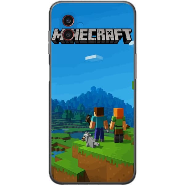 Samsung Galaxy Xcover6 Pro Genomskinligt Skal Minecraft Key Art