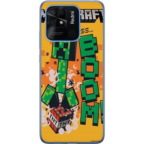 Xiaomi Redmi 10C Gennemsigtig cover Minecraft Boom