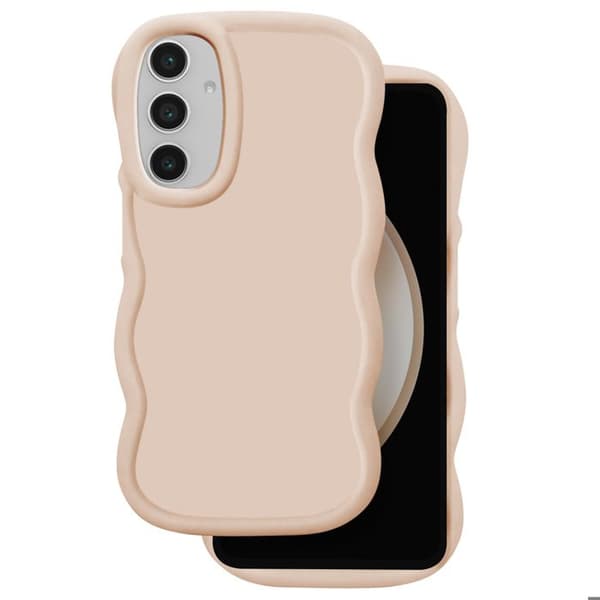 Coque för Samsung Galaxy S23 FE Silikon Stöttålig serie Candy Beige