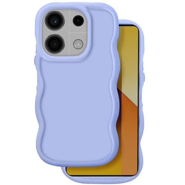 Coque för Xiaomi Redmi Note 13 5G Silikon Stöttålig Candy Serie Lavendel