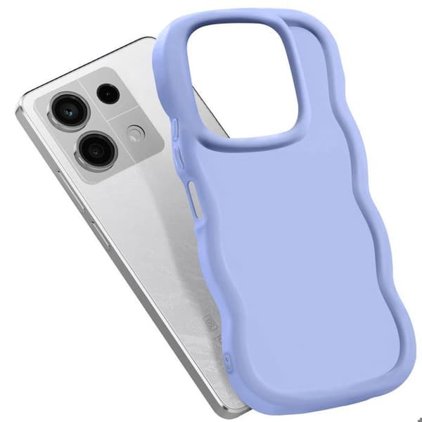 Coque för Xiaomi Redmi Note 13 5G Silikon Stöttålig Candy Serie Lavendel