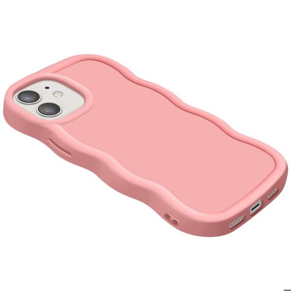 Coque för iPhone 12 och 12 Pro Silikon Stötabsorberande serie Candy Rose