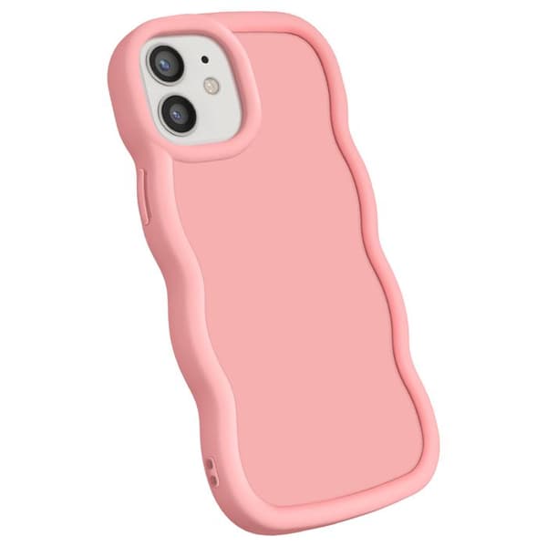 Coque för iPhone 12 och 12 Pro Silikon Stötabsorberande serie Candy Rose