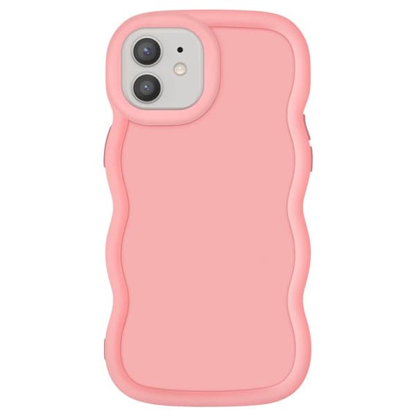 Coque för iPhone 12 och 12 Pro Silikon Stötabsorberande serie Candy Rose