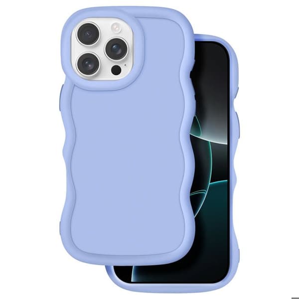 Coque för iPhone 16 Pro Max Silikon Stötabsorberande serie Candy Lavendel