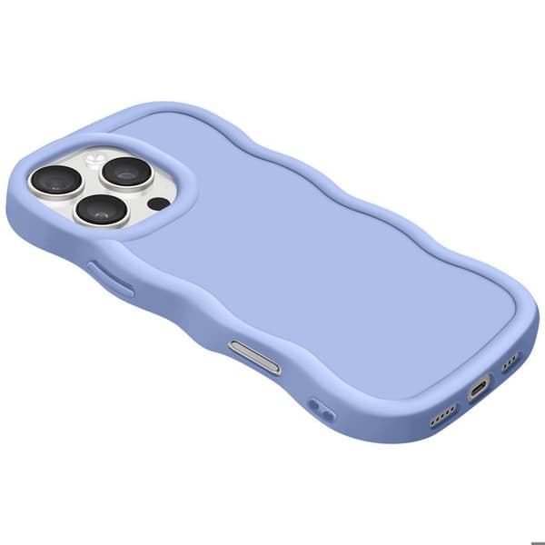 Coque för iPhone 16 Pro Max Silikon Stötabsorberande serie Candy Lavendel