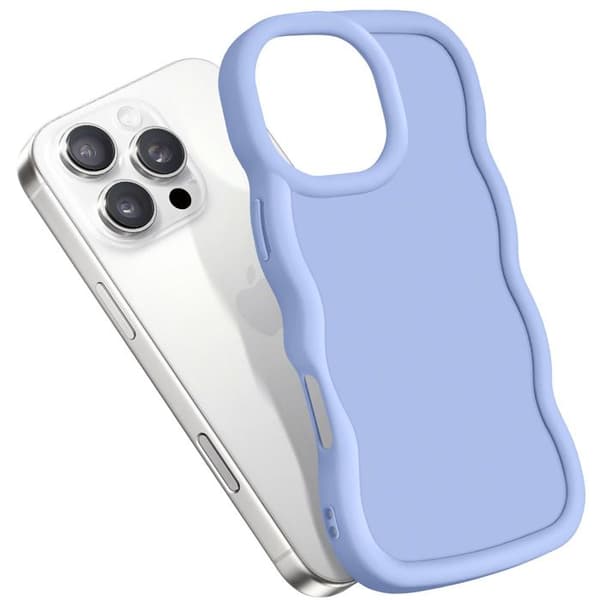 Coque för iPhone 16 Pro Max Silikon Stötabsorberande serie Candy Lavendel