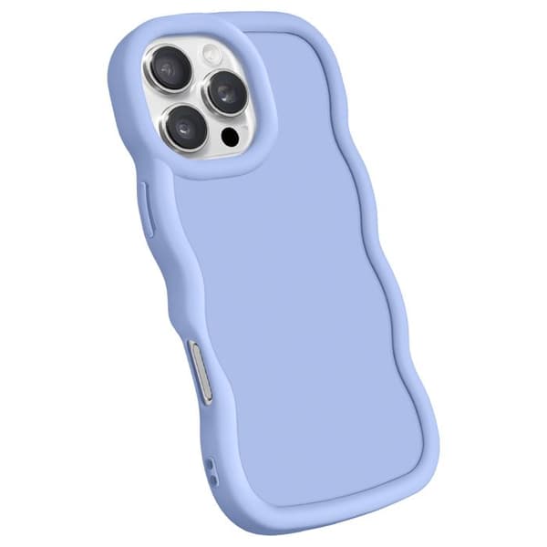 Coque för iPhone 16 Pro Max Silikon Stötabsorberande serie Candy Lavendel