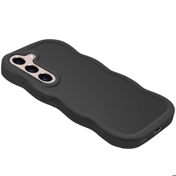 Skyddsfodral för Samsung Galaxy S22 Silikon Stötabsorberande Candy-serien Svart