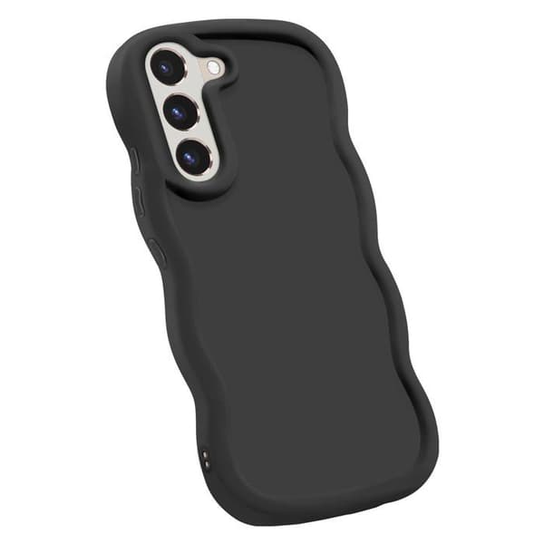 Skyddsfodral för Samsung Galaxy S22 Silikon Stötabsorberande Candy-serien Svart