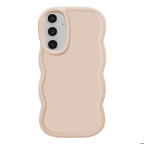Coque för Samsung Galaxy S24 FE silikon antichock serie Candy Beige