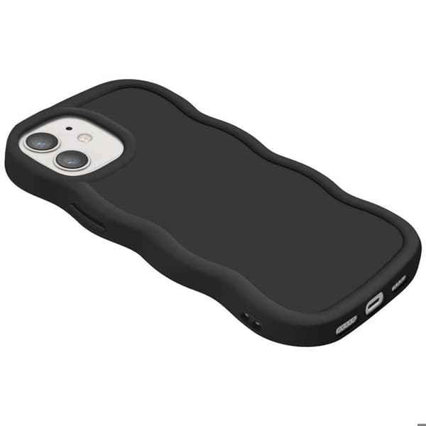 Coque för iPhone 12 och 12 Pro Silikon Antichock serie Candy Svart