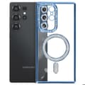 Miniatyrbild 5 av 5: Coque Diamant för Samsung Galaxy S25 Ultra MagSafe Contour Strass Blå