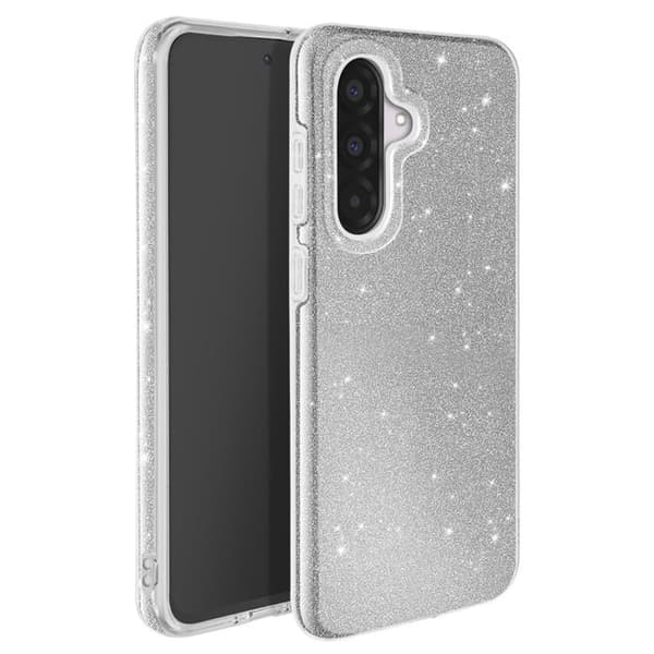 Glittrande Stötsäker Skal för Samsung Galaxy A36 Silver