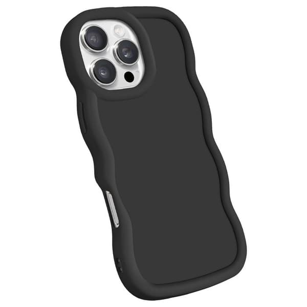 Coque till iPhone 16 Pro Max Silikon Stötteknik serie Candy Svart