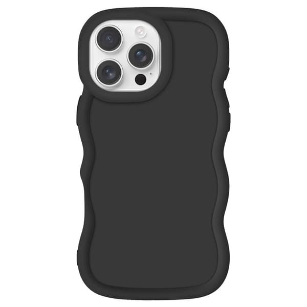 Coque till iPhone 16 Pro Max Silikon Stötteknik serie Candy Svart