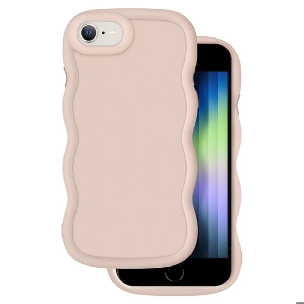 Skydd för iPhone 7, 8, SE 2020 och SE 2022 Silikon Stötabsorberande Beige