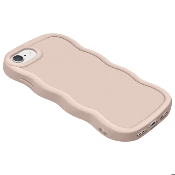 Skydd för iPhone 7, 8, SE 2020 och SE 2022 Silikon Stötabsorberande Beige