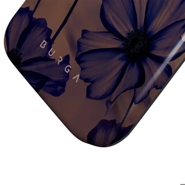 Coque MagSafe för iPhone 16 Pro Elegant Mönster Velvet Night Burga Mörklila