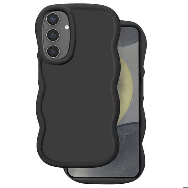 Coque för Samsung Galaxy S24 och S25 Silikon Stötsäker Candy Serie Svart