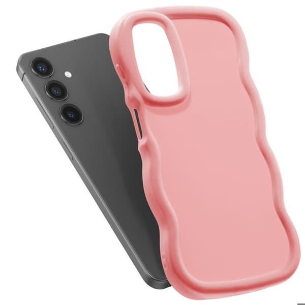 Coque för Samsung Galaxy S24 och S25 Silikon Stötsäker serie Candy Rose