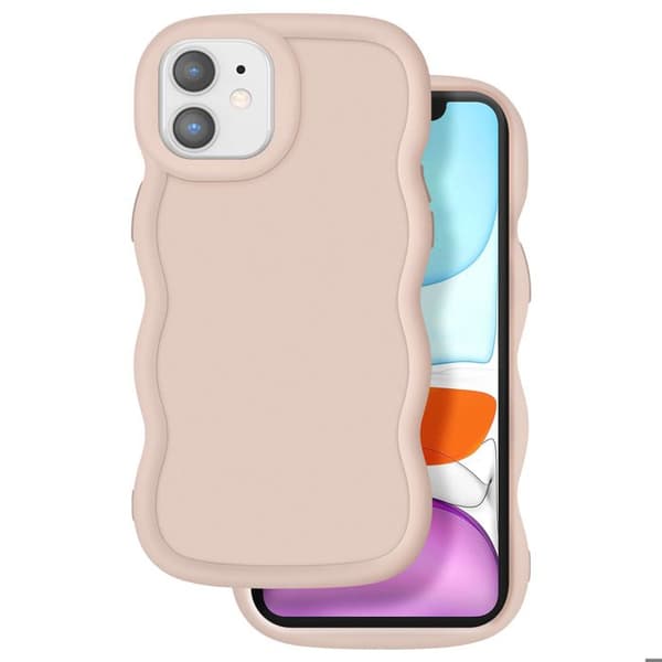 Coque för iPhone 11 Silikon Stöttålig serie Candy Beige