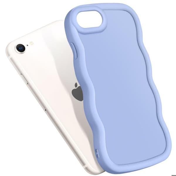 Silikonskydd för iPhone 7, 8, SE 2020 och SE 2022 Antichock Lavendel