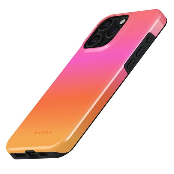 Coque MagSafe för iPhone 15 Pro Max Elegant Sunset Club Mönster Burga Flerfärgad