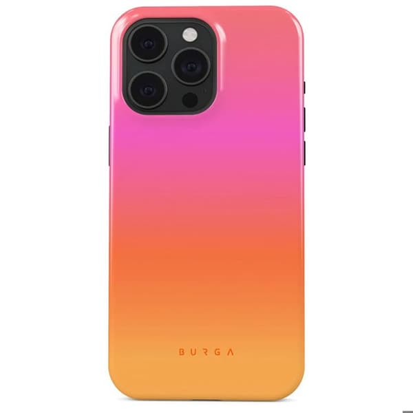 Coque MagSafe för iPhone 15 Pro Max Elegant Sunset Club Mönster Burga Flerfärgad