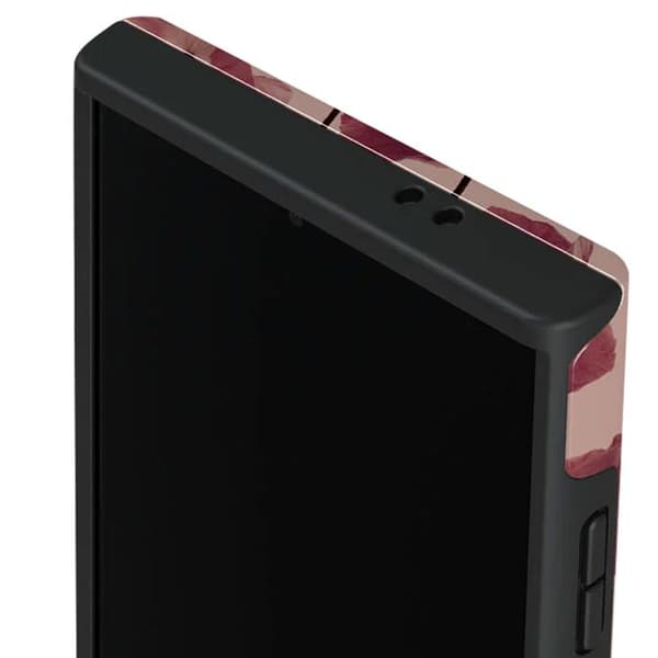 Coque för Samsung Galaxy S24 Ultra Elegant Mönster Öm Kyss Burga Bordeaux