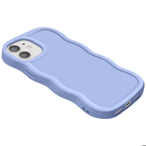 Coque för iPhone 12 och 12 Pro Silikon Anti-stöt serie Candy Lavendel