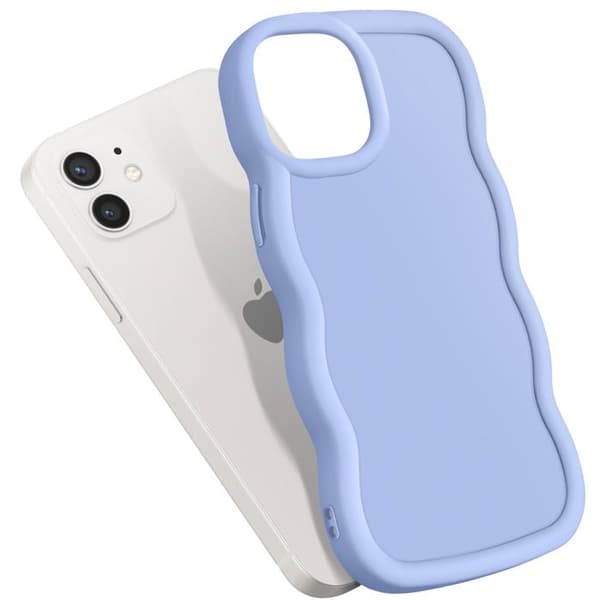 Coque för iPhone 12 och 12 Pro Silikon Anti-stöt serie Candy Lavendel
