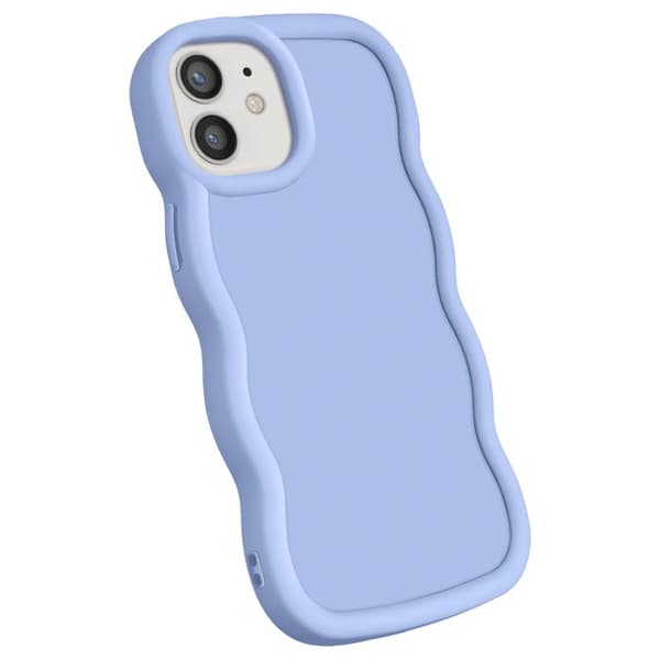 Coque för iPhone 12 och 12 Pro Silikon Anti-stöt serie Candy Lavendel