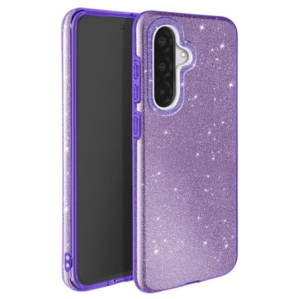 Glitterfodral för Samsung Galaxy A36 Stötskyddande Glittrande Lila