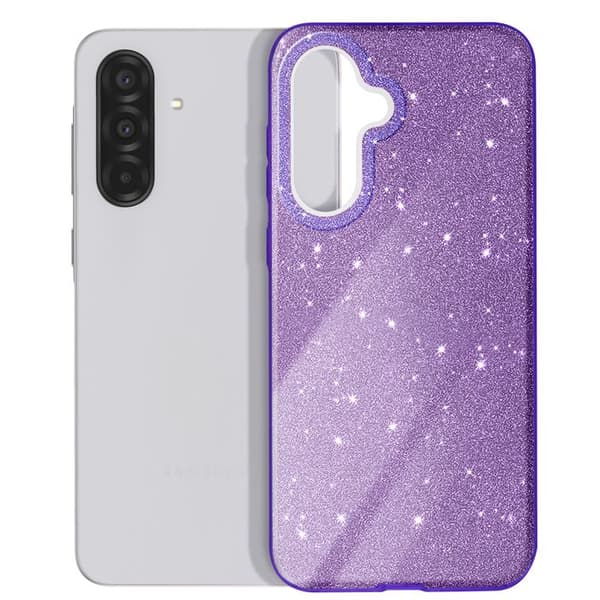 Glitterfodral för Samsung Galaxy A36 Stötskyddande Glittrande Lila