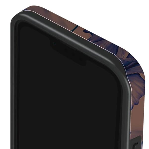 Coque för iPhone 13 Pro Elegant Mönster Velvet Night Burga Mörklila