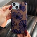 Miniatyrbild 5 av 5: Coque för iPhone 15 Elegant Mönster Tender Kiss Burga Bordeaux