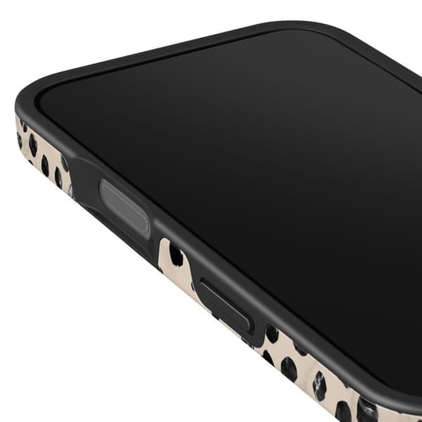 Coque MagSafe för iPhone 16 Pro Max Elegant Mönster Almond Latte Burga Beige