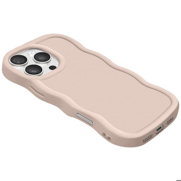 Coque för iPhone 16 Pro Silikon Stöttålig serie Candy Beige